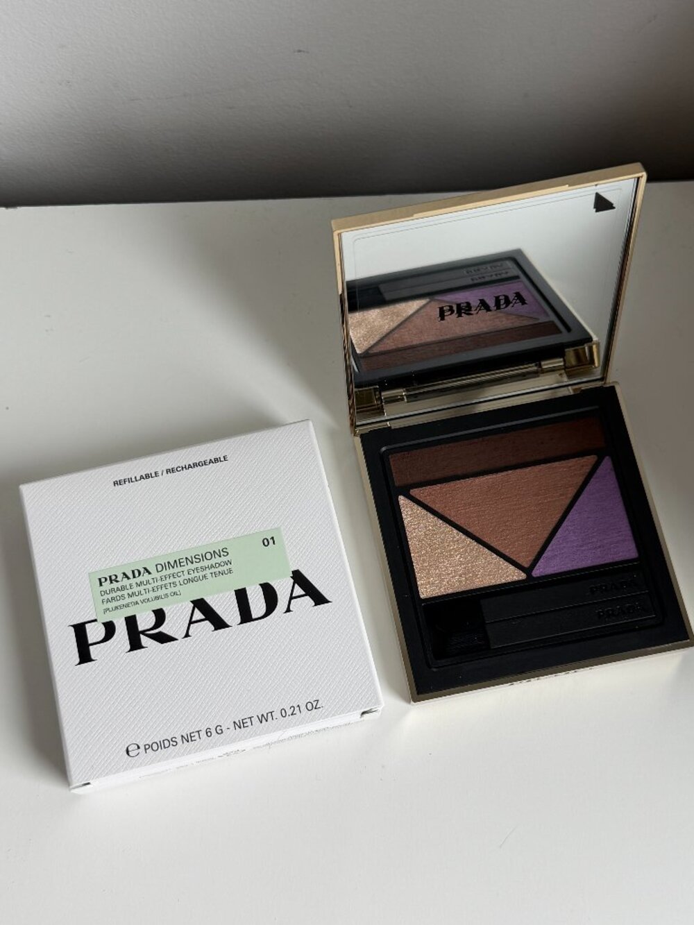 NWT Prada Dimensions Eyeshadow Palette 01 Portrait